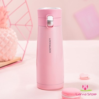 Bình Giữ Nhiệt Inox 304 Macaron I.D Tumbler Lock&Lock LHC3246 PIK - Màu hồng 450ml - Larva Store