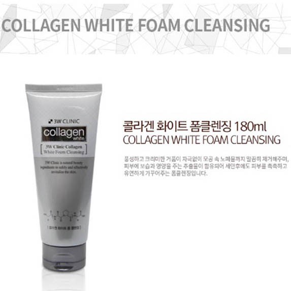 Gel tẩy da chết collagen 3W CLINIC Collagen White Peeling Gel 180ml