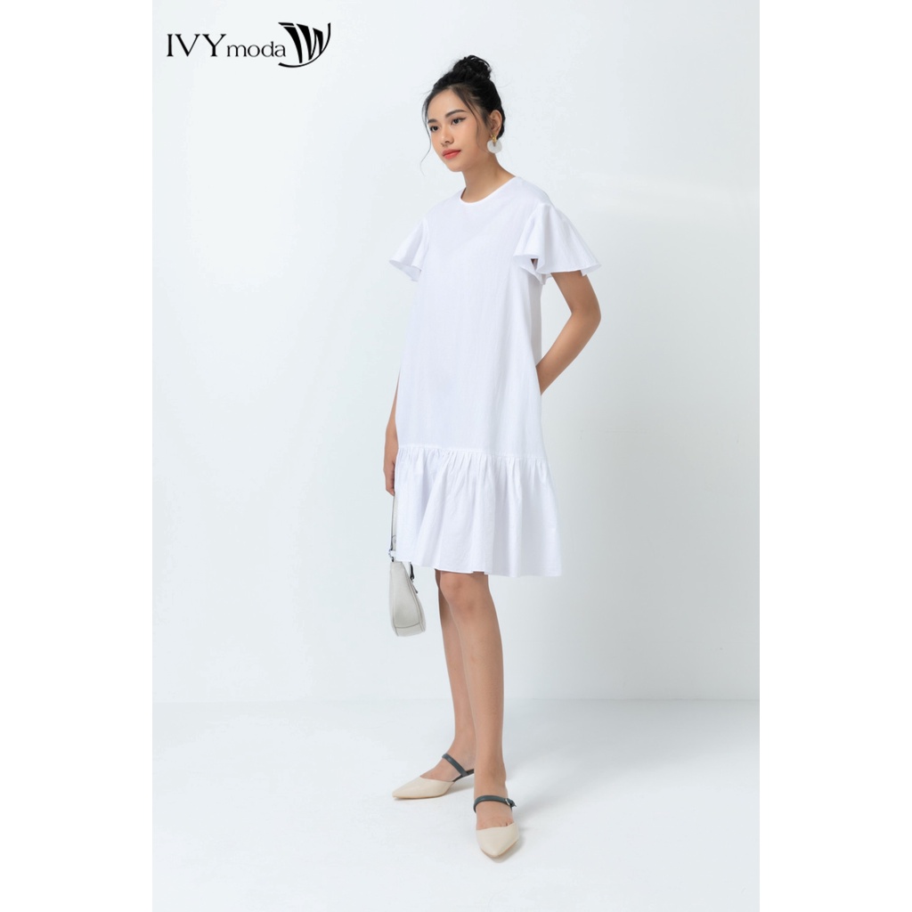 Đầm suông tay bèo nữ IVY moda MS 47B8694