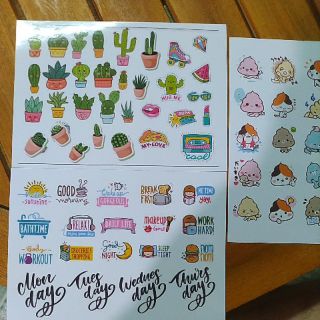 [Sticker cute] 2k/ tờ nhiều hình, nhiều mẫu lựa chọn
