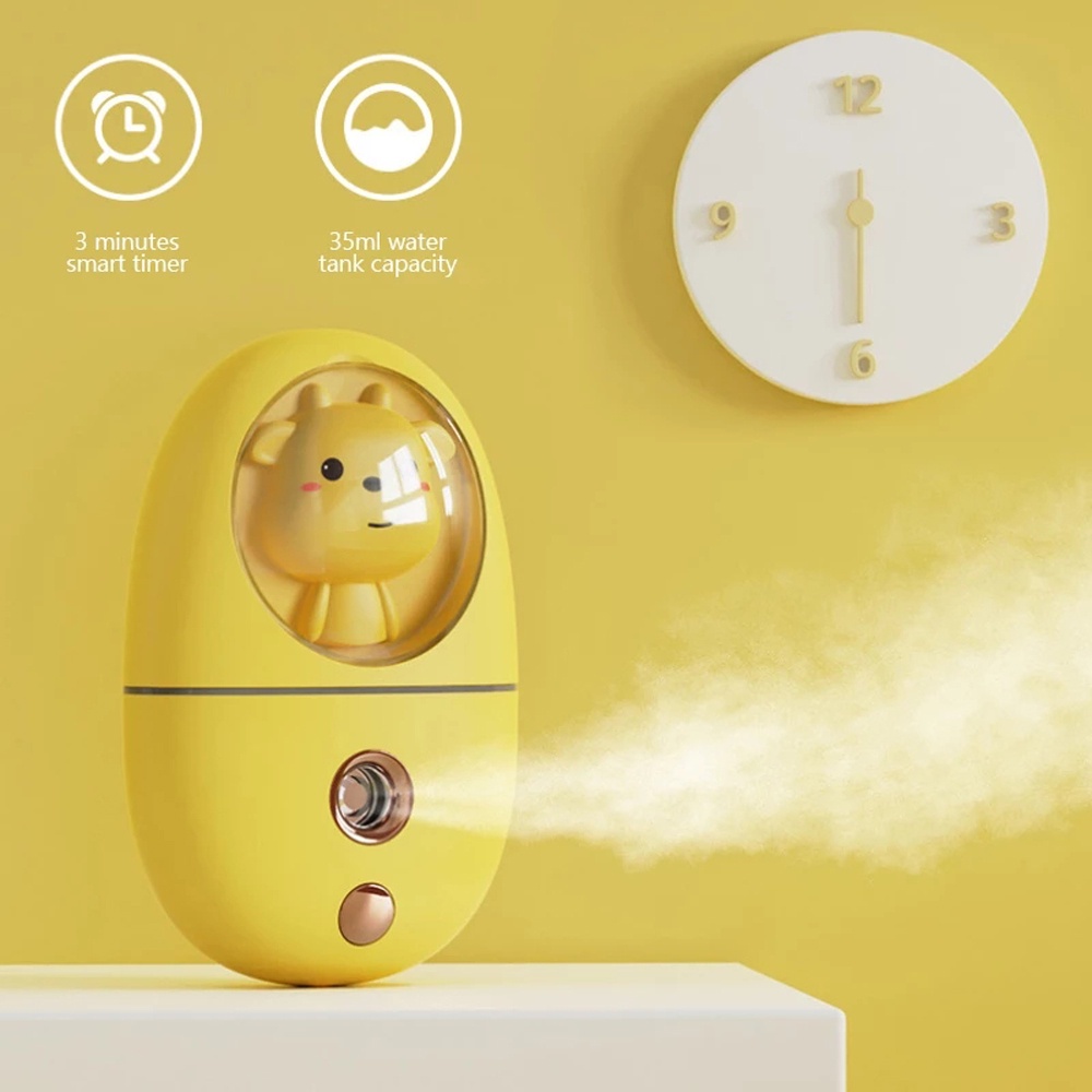 [Hàng mới về] Máy xịt phun sương tạo ẩm cấp nước da mặt nano mini bằng ABS ngăn ngừa nếp nhăn chống lão hóa dành cho nữ