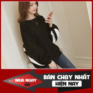ÁO THUN NỮ TAY DÀI DÁNG RỘNG BO CỔ TAY VIỀN SỌC CÁ TÍNH TRẺ TRUNG HÀN QUỐC PF352A