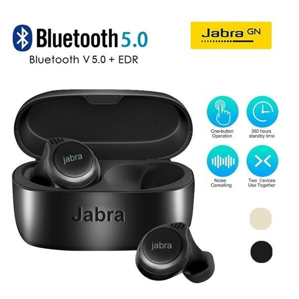Tai Nghe Jabra Elite Không Dây Thể Thao TWS Bluetooth 5.0