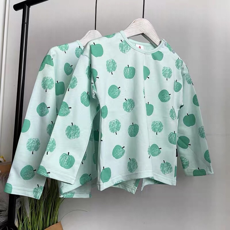 Áo phông dài tay bé gái 4-9 tuổi  Áo thun cotton phong cách Hàn cao cấp 0921