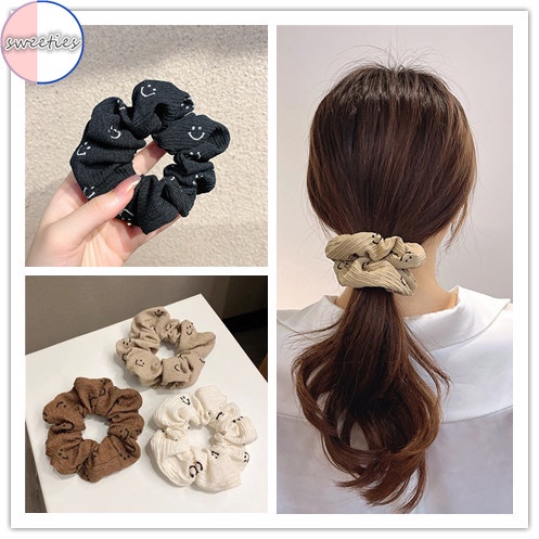 Dây buộc tóc cỡ lớn phong cách retro thời trang cho nữ