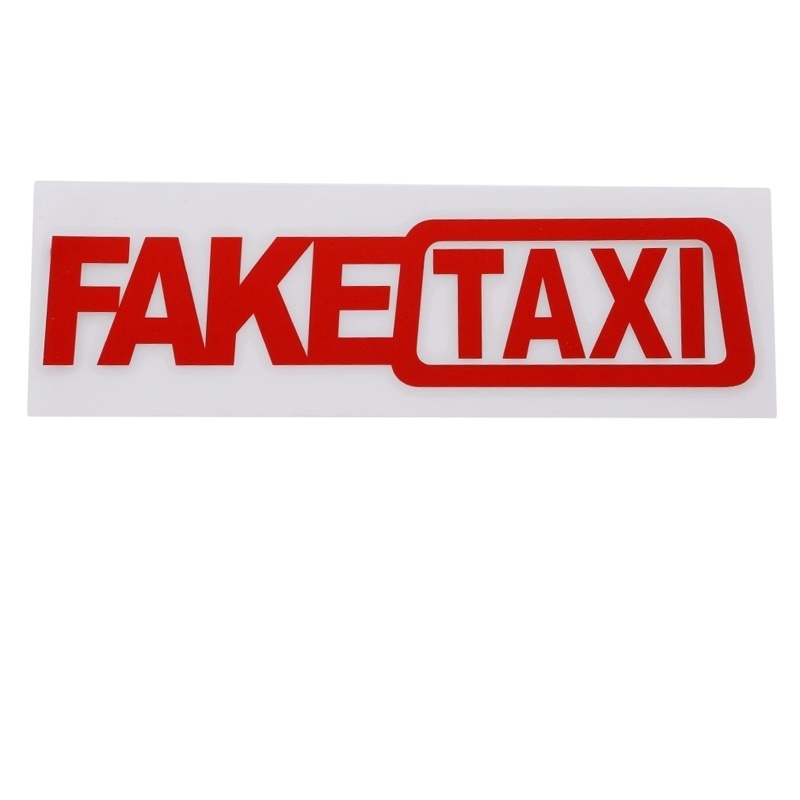 Sticker Hình Chữ Fake Taxi Làm Từ Vinyl Decal Cho Xe Ô Tô