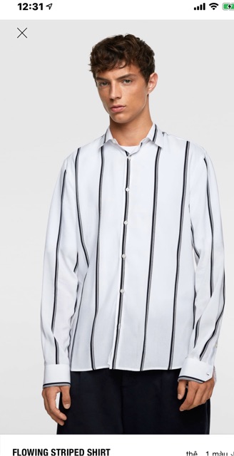 Zara Spain authentic sơmi sz S slim fit