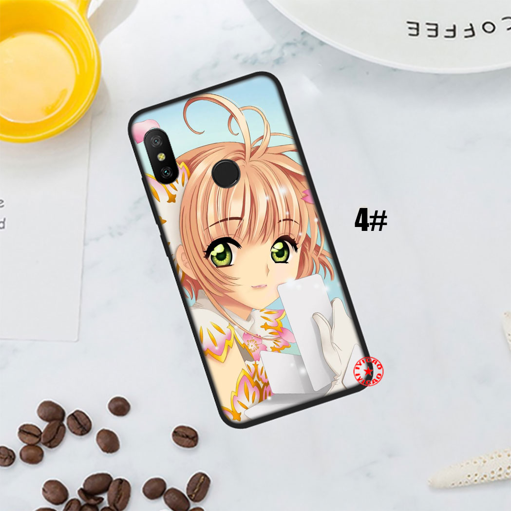 Ốp Điện Thoại Silicon Mềm Họa Tiết Thủ Lĩnh Thẻ Bài Sakura 52qf Cho Xiaomi Redmi Note 5 6 7 Pro 4x Dễ Thương