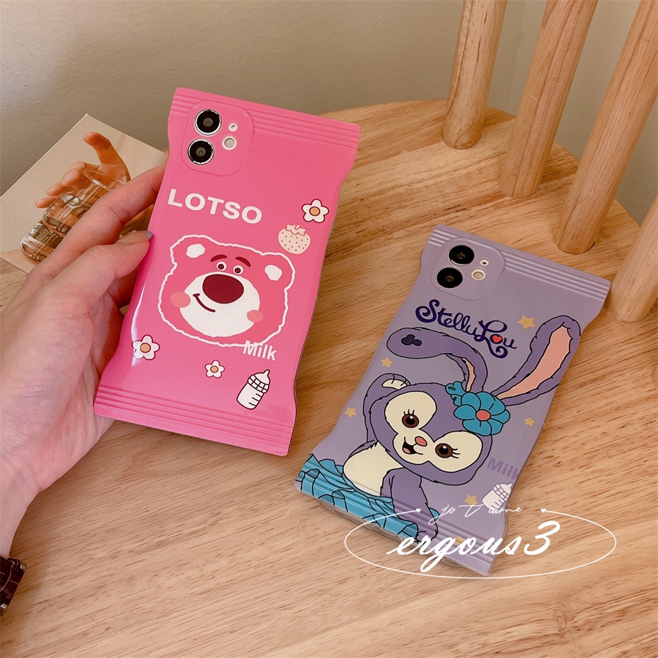 Ốp Điện Thoại Mềm Họa Tiết Lotso StellaLou Cho iPhone 14 13 12 11 Pro Max 7 8 6 6s Plus X Xs Max SE 2020 Xr