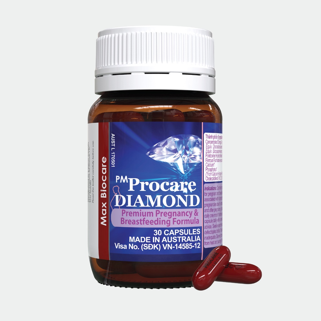 Vitamin Tổng Hợp PM Procare / Procare Diamond Chuyên Dùng Cho Phụ Nữ Có Thai và Cho Con Bú