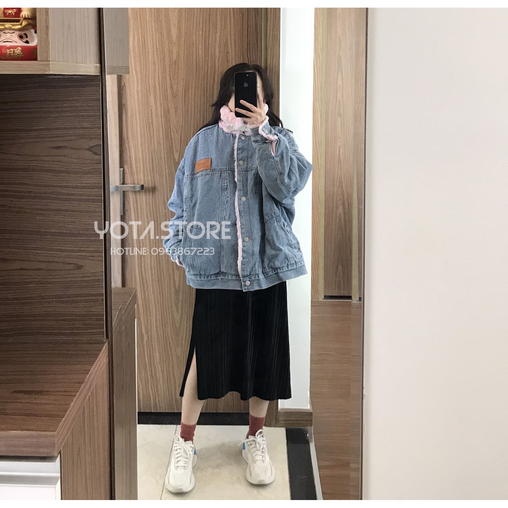 Áo khoác jeans lót lông - CV60 | BigBuy360 - bigbuy360.vn