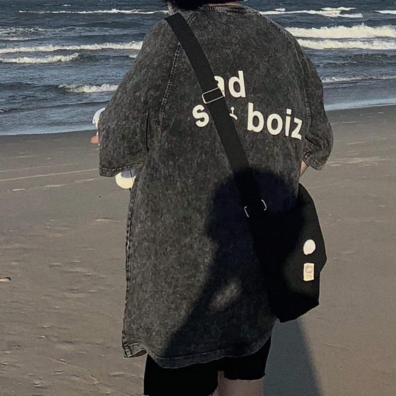 Áo DUSTY SIGNATURE ĐEN - XÁM | BigBuy360 - bigbuy360.vn