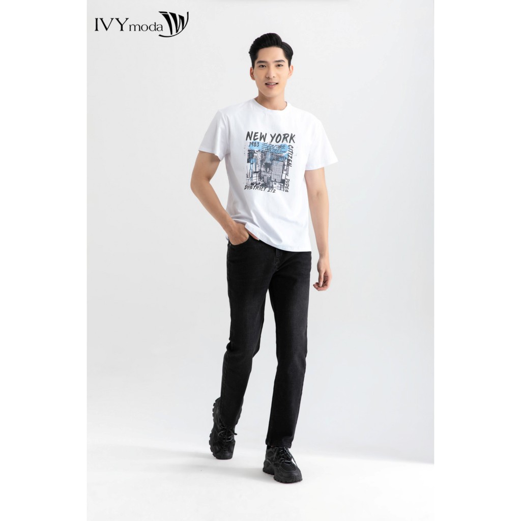 Quần jeans nam đen Slim fit IVY moda MS 25E2608 | BigBuy360 - bigbuy360.vn
