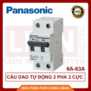 Panasonic cầu dao tự động cb đôi 2 pha 2 cực 6a đến 63a hàng chất lượng - bh 12 tháng
