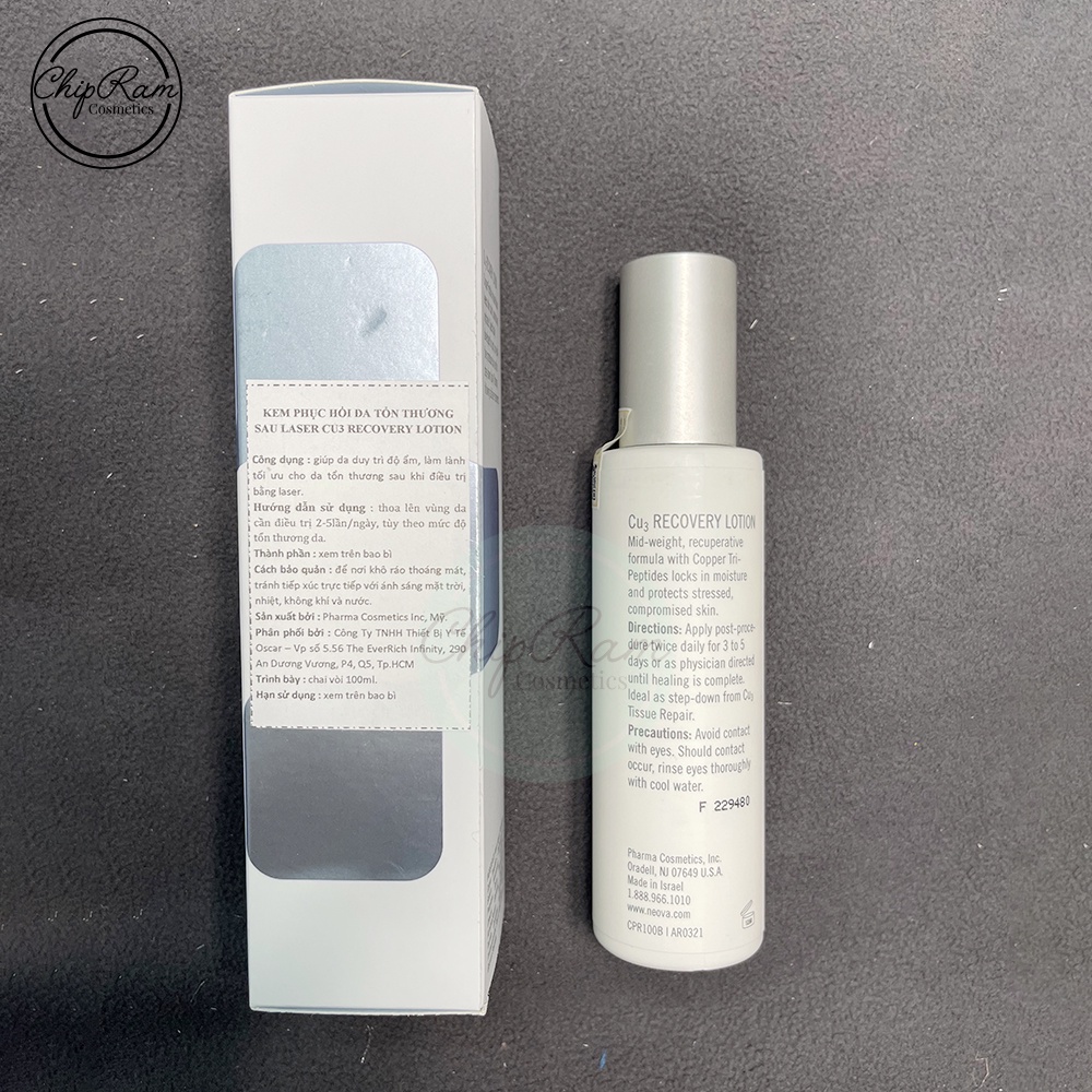 Kem dưỡng peptide phục hồi da Neova Cu3 Recovery Lotion