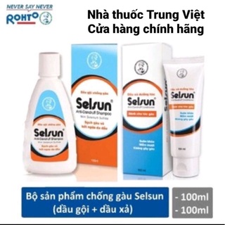 Bộ sản phẩm Dầu Gội Chống Gàu Selsun 50ml & 100ml ( sạch gầu và hết ngứa da đầu )