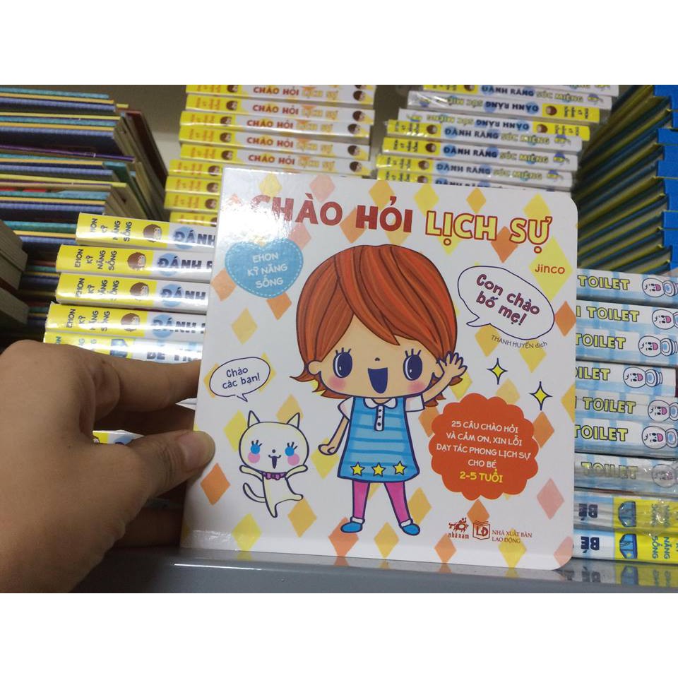 Sách Ehon kỹ năng Chào hỏi lịch sự | BigBuy360 - bigbuy360.vn