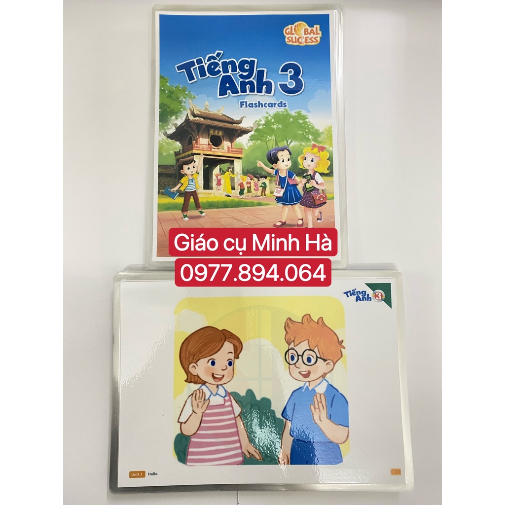 Flashcards Tiếng Anh Global Success 3 - BDG mới nhất 2022- 183 thẻ ép plastic