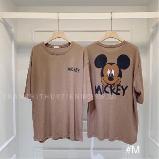 Áo thun tay lỡ mickey form rộng
