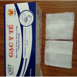 [Spa]Gạc Y Tế dùng trong spa, chăm sóc da, chăm sóc chấn thương Đông Pha ( Hộp 100 miếng )
