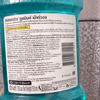 NƯỚC SÚC MIỆNG LISTERINE THÁI