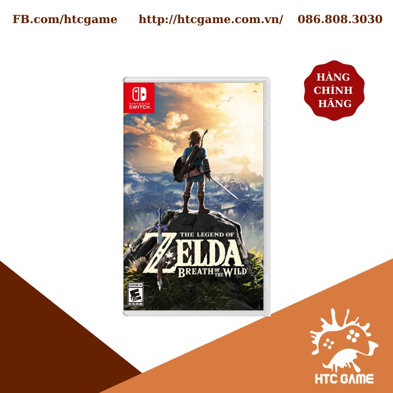 Đĩa Game The Legend of Zelda : Breath of the Wild game Nintendo Switch