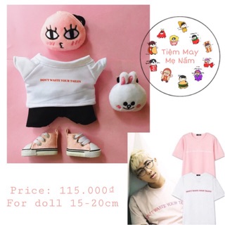 Outfit doll: set áo cmm rm-jin cho doll 15-20cm