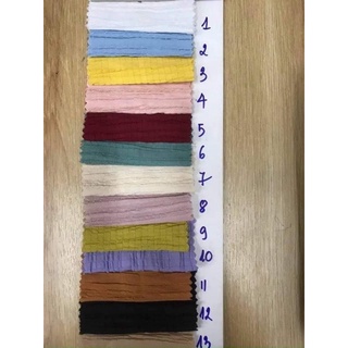 Vải cotton dập đủ màu ib