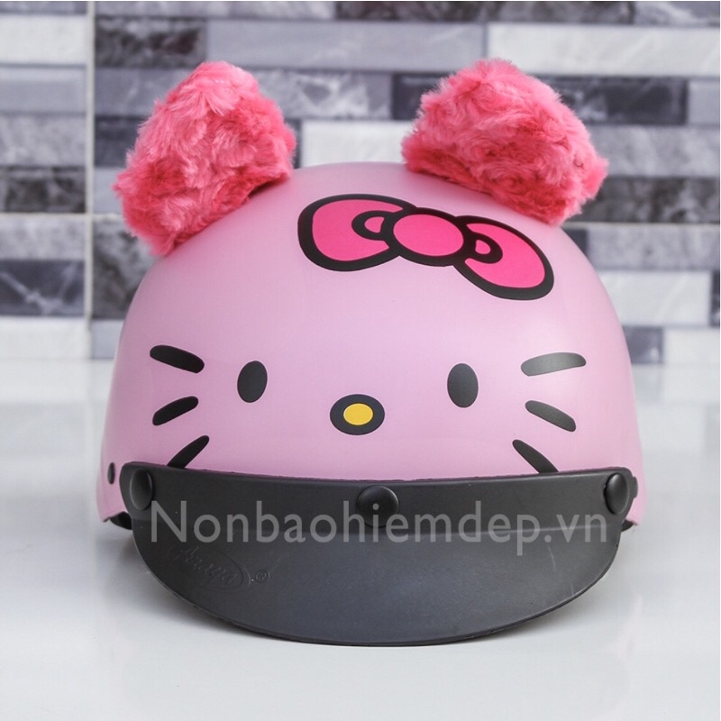 Nón bảo hiểm Hello Kitty nửa đầu cho các tiểu thư xinh đẹp