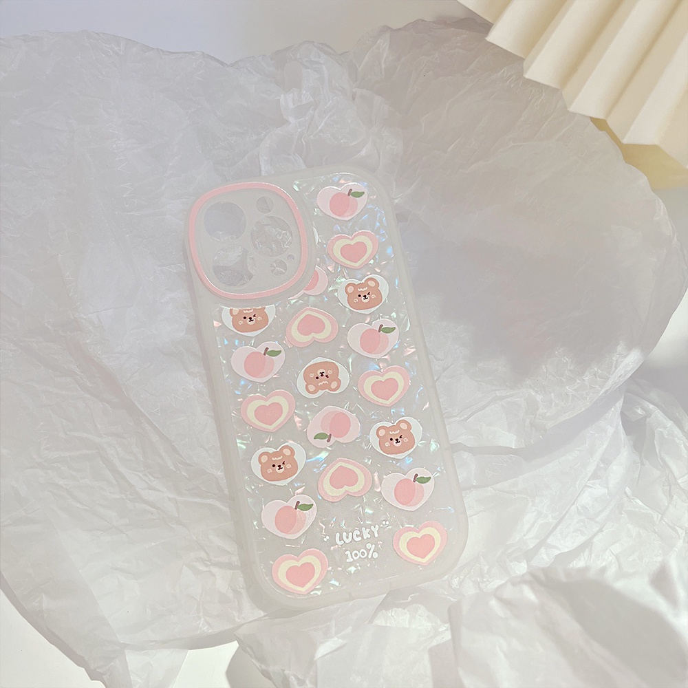 Ốp Điện Thoại TPU Mềm Chống Sốc Hình Gấu Hoạt Hình Có Dây Đeo Cho iPhone 11 12 13 Pro max mini XS max xr 7 8 se2020 plus