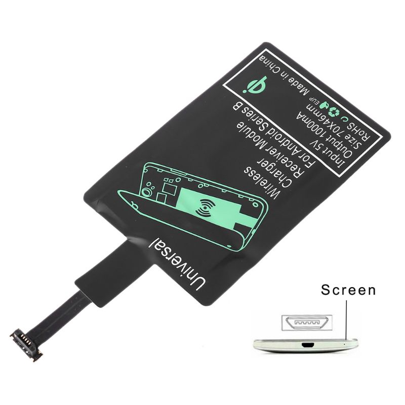 Bộ Sạc Không Dây Micro Usb Cho Điện Thoại Xiaomi Samsung Android