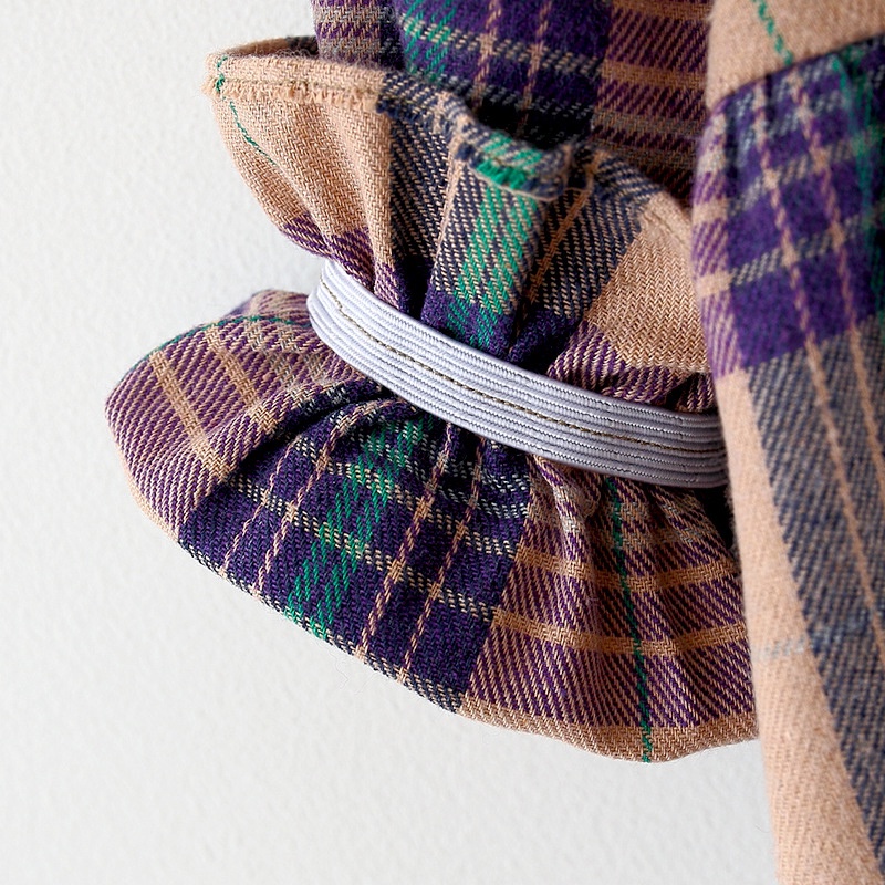 Đầm Dài Tay Họa Tiết Ca Rô Xinh Xắn Dành Cho Bé Gái