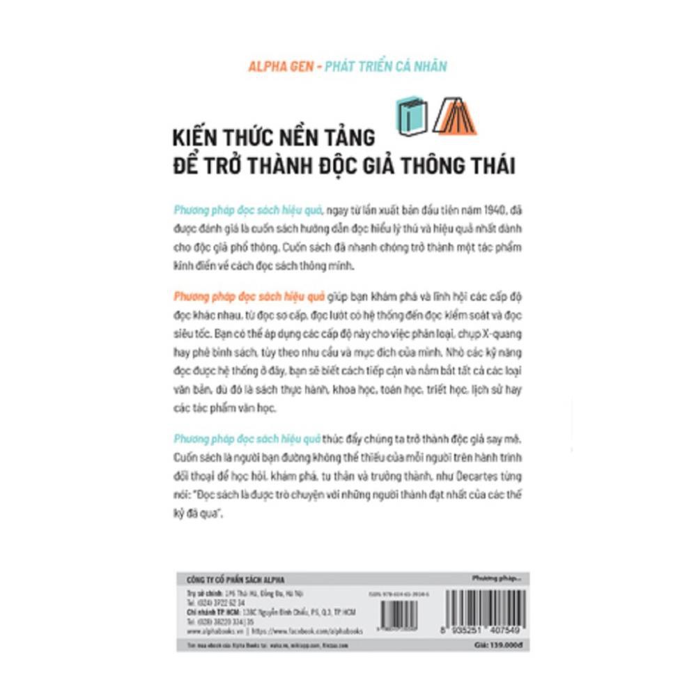 Sách Alphabooks - Phương Pháp Đọc Sách Hiệu Quả (Tái bản 2021)