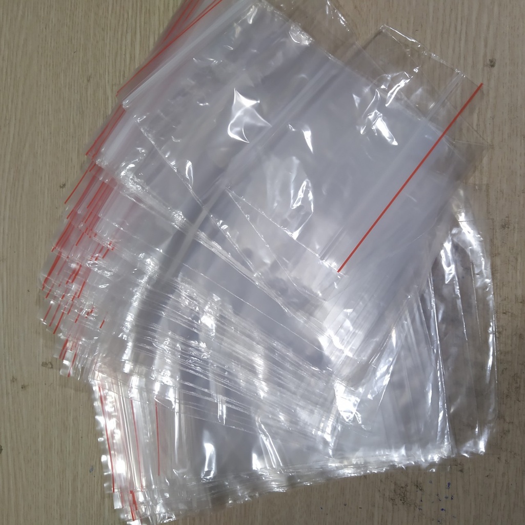 COMBO 100 Túi Zip Số 6 KT 12x17 cm Siêu Mỏng Và Dai Để Đóng Gói Hàng