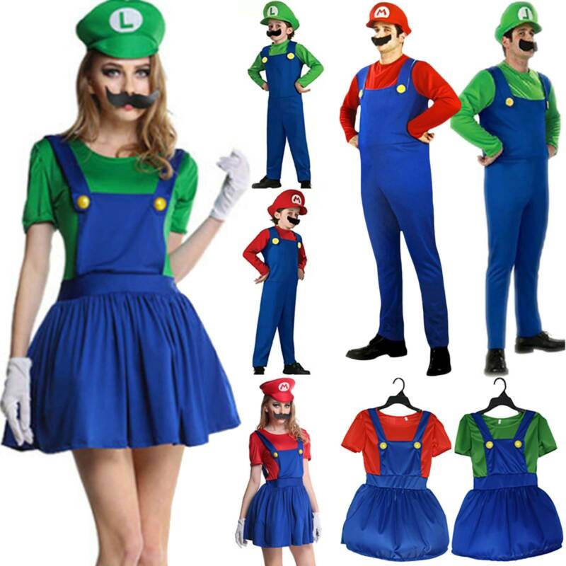 Bộ trang phục hoá trang nhân vật Mario và Luigi xinh xắn vui chơi Halloween