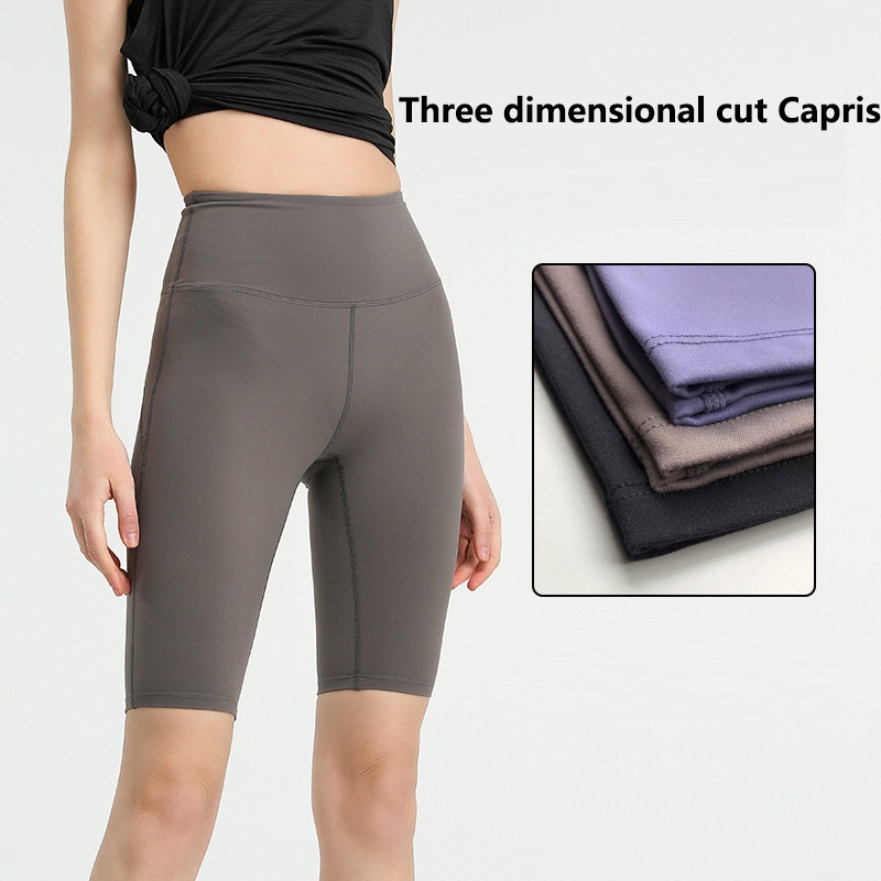 Lululemon      Mới Quần Short Tập Yoga 5 Tấc Lưng Cao Có Túi Yk03 3 Màu