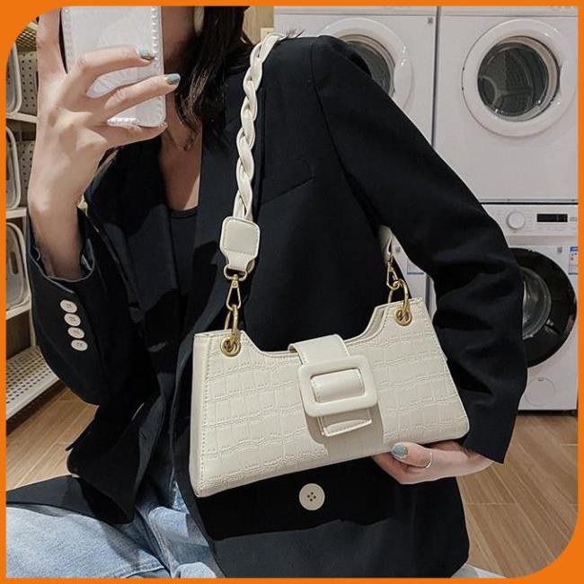 Túi xách nữ da mềm, túi xách nữ đẹp khóa gập hai dây đeo - LAHEE 104.37 | BigBuy360 - bigbuy360.vn