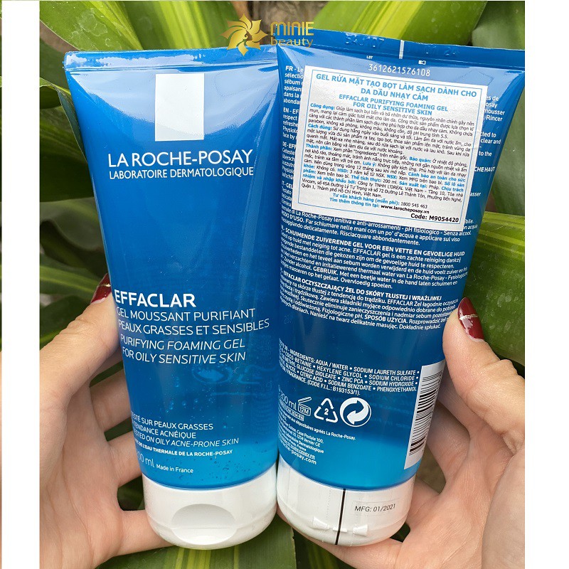 [CHÍNH HÃNG]Gel rửa mặt tạo bọt làm sạch da dành cho da dầu nhạy cảm La Roche-Posay Effaclar Purifying Foaming Gel 200ml | BigBuy360 - bigbuy360.vn