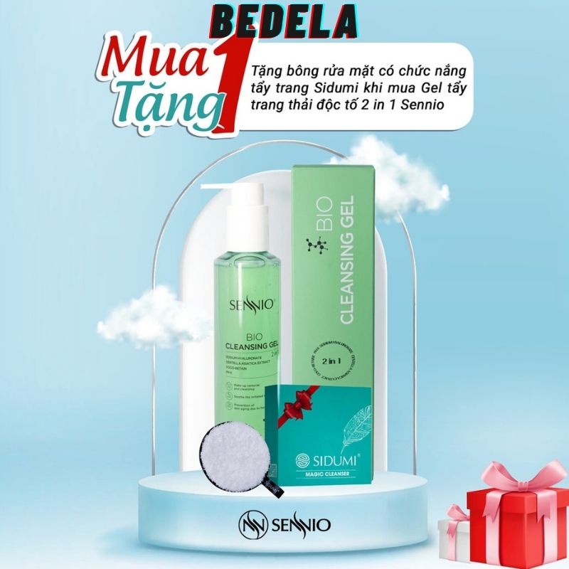 Nước Tẩy Trang Cho Da Dầu Mụn Không Cồn Dạng Gel 2 In 1 SENNIO NTT135 BEDELA