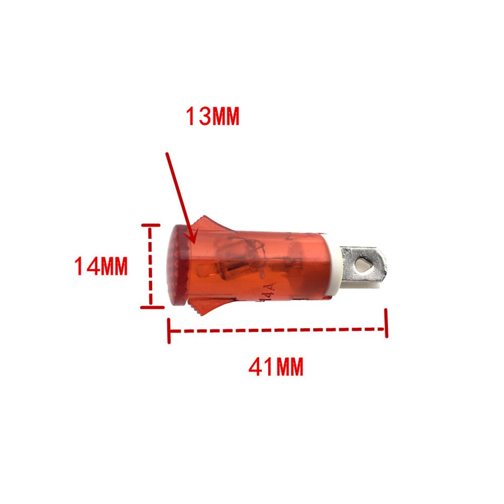 Bộ 10 Đèn Báo Hiệu 13mm 220V Cho Máy Sưởi/Nước/ Tủ Lạnh MDX-14A