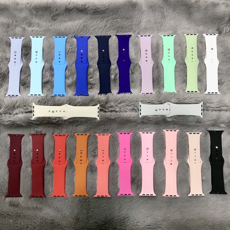 Dây đeo Apple Watch cao su cao cấp [CHỐNG BẨN] [ĐỦ SIZE 38 40 42 44]