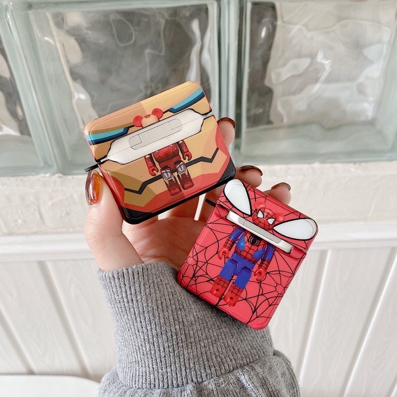 Case Airpod 1/2/Pro/3 Hình Hộp Bearbrick Marvel 3D 2022