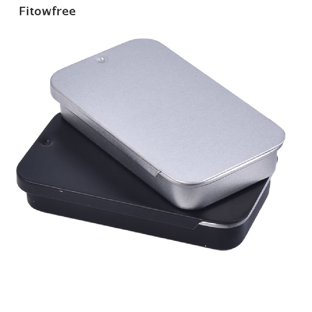 Fitw 1PC Mini Iron Box Slide Cover Storage Box Wedding Portable Tin Boxes Container FE