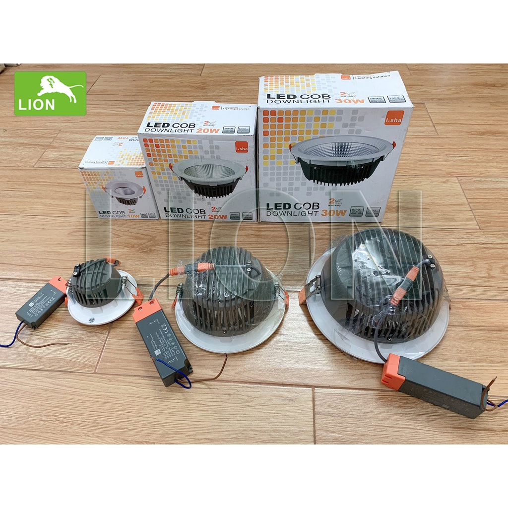 Đèn LED Âm Trần Rọi Tròn 10W/20W/30W - Đèn Spotlight Chip COB - Tuổi Thọ Trên 60.000H