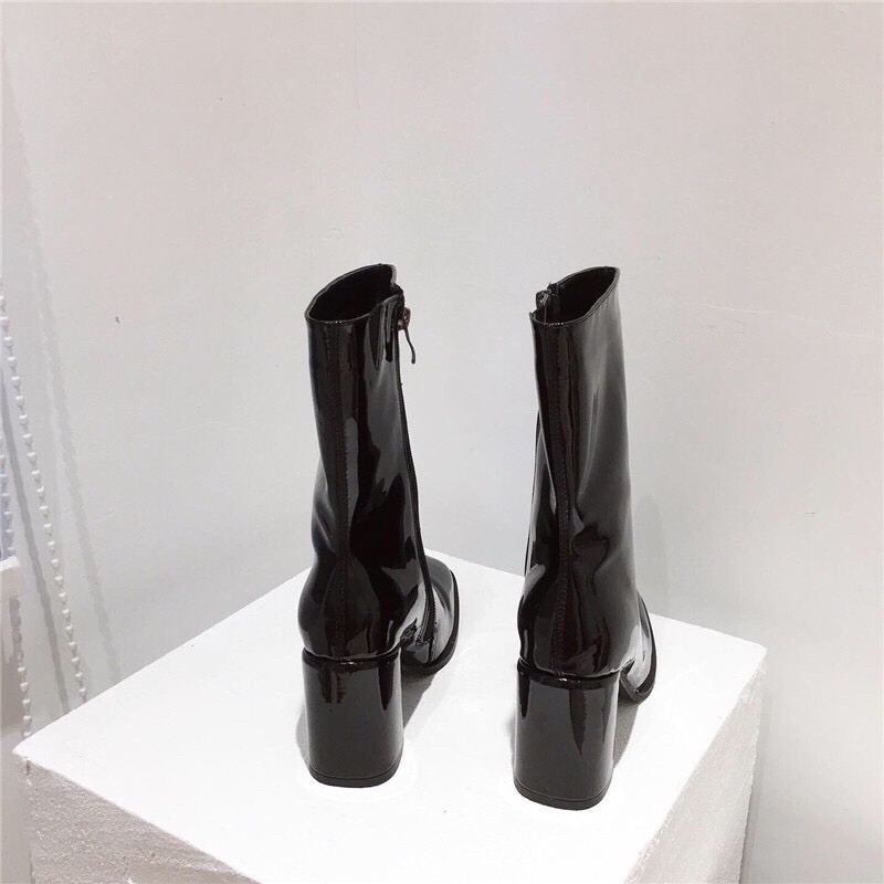 Bốt lửng da bóng