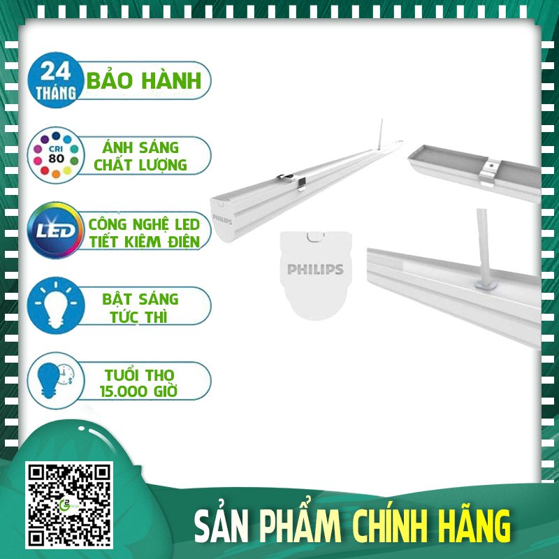 Bộ máng đèn LED Philips BN016C LED16 65K/40K L1200 GM