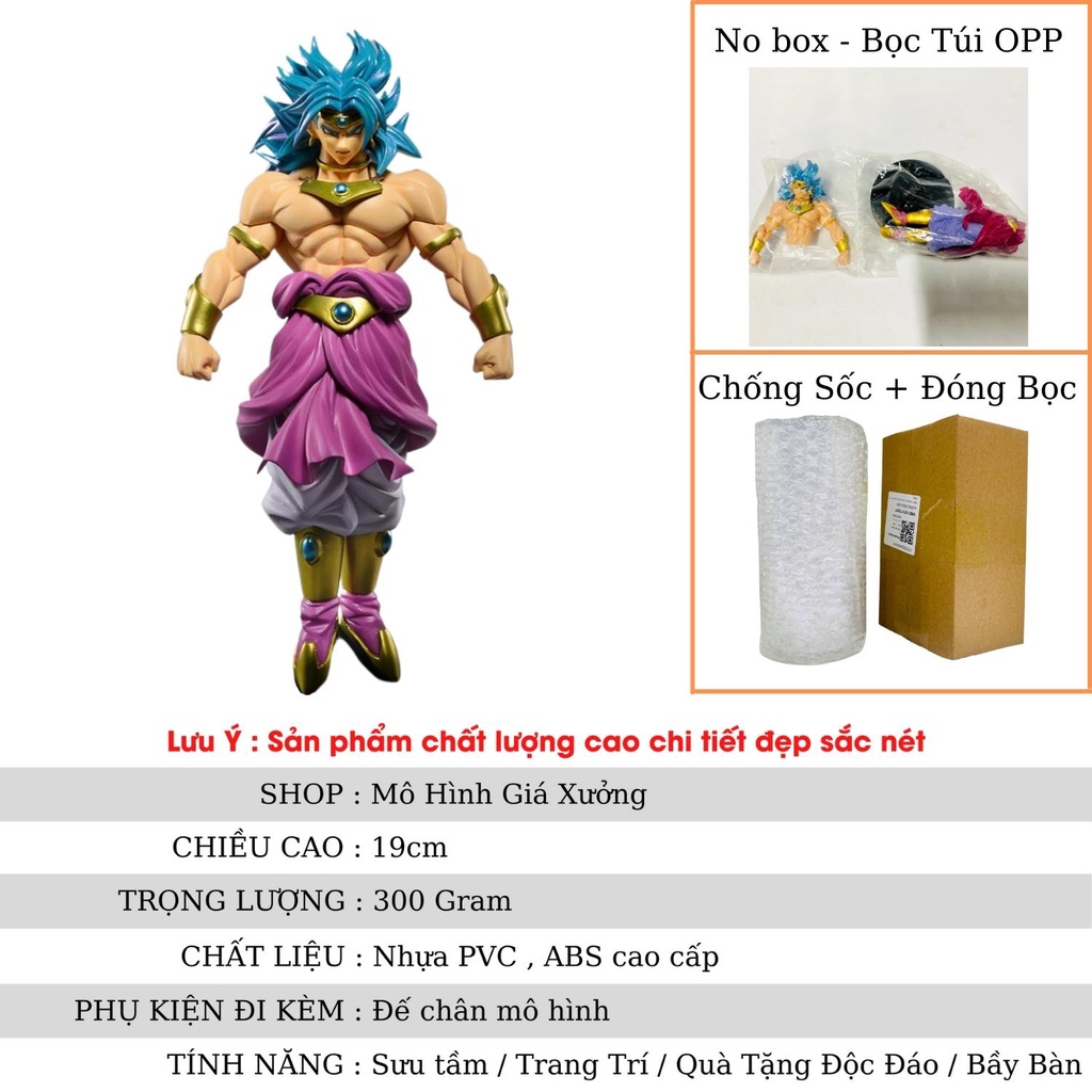 Mô hình Dragon Ball Broly kiêu hãnh hàng cực nét siêu đẹp cao 19cm , figure mô hình 7 viên ngọc rồng , mô hình giá xưởng