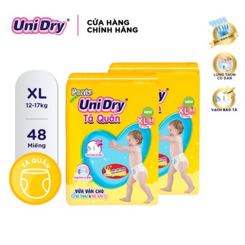tã quần , bỉm quần unidry M60 / L54 / Xl 48 / Xxl 44 hàng chính hãng
