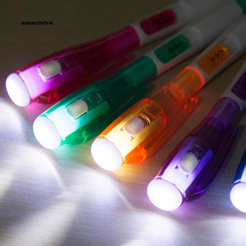 Bút bi mực xanh có đèn pin 2 trong 1 sáng tạo