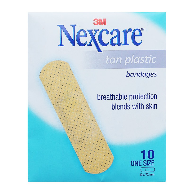 Túi 10 miếng băng keo cá nhân màu da Nexcare 3M BKCN-TAN